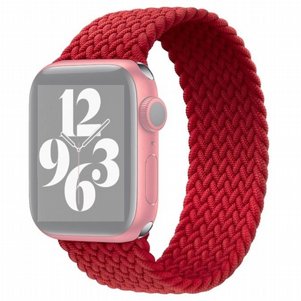 רצועת בד / ניילון מדגם Single Turn Woven Nylon Band מבית LaTera לשעון חכם מדגם: Apple Watch 38mm/40mm/41mm (צבע Red) רצועת בד / ניילון מדגם Single Turn Woven Nylon Band מבית LaTera לשעון חכם מדגם: Apple Watch 38mm/40mm/41mm (צבע Red)