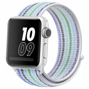 רצועת בד / ניילון מדגם Loop Nylon Band מבית LaTera לשעון חכם מדגם: Apple Watch 38mm/40mm/41mm (צבע Pinstripe Blue) רצועת בד / ניילון מדגם Loop Nylon Band מבית LaTera לשעון חכם מדגם: Apple Watch 38mm/40mm/41mm (צבע Pinstripe Blue)