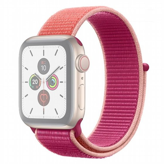 ����� �� / ������ ���� Color Matching Nylon Band ���� LaTera ����� ��� ����: Apple Watch 38mm/40mm/41mm (��� Orange/Rose Red)