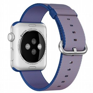 רצועת בד / ניילון מדגם Woven Nylon Band מבית LaTera לשעון חכם מדגם: Apple Watch 42mm/44mm/45mm (צבע Royal Blue) רצועת בד / ניילון מדגם Woven Nylon Band מבית LaTera לשעון חכם מדגם: Apple Watch 42mm/44mm/45mm (צבע Royal Blue)