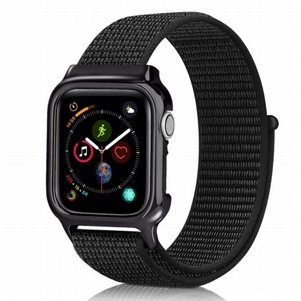 רצועת בד / ניילון מדגם Simple Fashion Nylon Band מבית LaTera לשעון חכם מדגם: Apple Watch 42mm/44mm/45mm (צבע black ) רצועת בד / ניילון מדגם Simple Fashion Nylon Band מבית LaTera לשעון חכם מדגם: Apple Watch 42mm/44mm/45mm (צבע black )