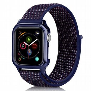 רצועת בד / ניילון מדגם Simple Fashion Nylon Band מבית LaTera לשעון חכם מדגם: Apple Watch 42mm/44mm/45mm (צבע Indigo) רצועת בד / ניילון מדגם Simple Fashion Nylon Band מבית LaTera לשעון חכם מדגם: Apple Watch 42mm/44mm/45mm (צבע Indigo)