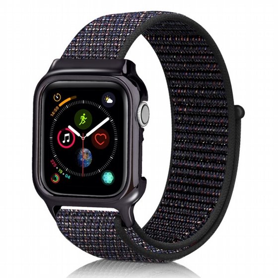 ����� �� / ������ ���� Simple Fashion Nylon Band ���� LaTera ����� ��� ����: Apple Watch 42mm/44mm/45mm (��� Official Black)