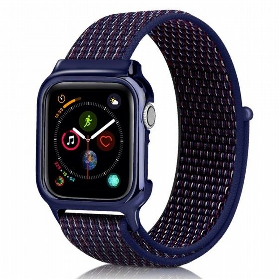����� �� / ������ ���� Simple Fashion Nylon Band ���� LaTera ����� ��� ����: Apple Watch 38mm/40mm/41mm (��� Indigo)