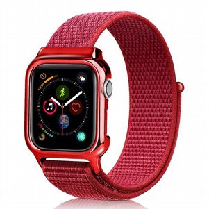 רצועת בד / ניילון מדגם Simple Fashion Nylon Band מבית LaTera לשעון חכם מדגם: Apple Watch 38mm/40mm/41mm (צבע Red) רצועת בד / ניילון מדגם Simple Fashion Nylon Band מבית LaTera לשעון חכם מדגם: Apple Watch 38mm/40mm/41mm (צבע Red)