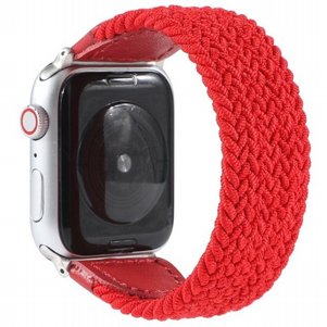 רצועת בד / ניילון מדגם Braided Nylon Band מבית LaTera לשעון חכם מדגם: Apple Watch 38mm/40mm/41mm (צבע Red) רצועת בד / ניילון מדגם Braided Nylon Band מבית LaTera לשעון חכם מדגם: Apple Watch 38mm/40mm/41mm (צבע Red)