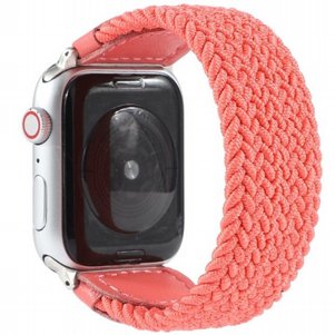 רצועת בד / ניילון מדגם Braided Nylon Band מבית LaTera לשעון חכם מדגם: Apple Watch 38mm/40mm/41mm (צבע Rose Red) רצועת בד / ניילון מדגם Braided Nylon Band מבית LaTera לשעון חכם מדגם: Apple Watch 38mm/40mm/41mm (צבע Rose Red)