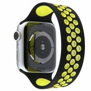 רצועת סיליקון מדגם Elastic Sport Silicone Band מבית LaTera לשעון חכם מדגם: Apple Watch 42mm/44mm/45mm (צבע Black/Yellow) רצועת סיליקון מדגם Elastic Sport Silicone Band מבית LaTera לשעון חכם מדגם: Apple Watch 42mm/44mm/45mm (צבע Black/Yellow)