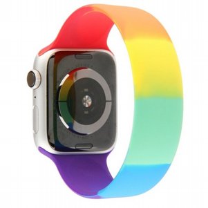 רצועת סיליקון מדגם Rainbow Solo Silicone Band מבית LaTera לשעון חכם מדגם: Apple Watch 42mm/44mm/45mm (צבע Striped Rainbow) רצועת סיליקון מדגם Rainbow Solo Silicone Band מבית LaTera לשעון חכם מדגם: Apple Watch 42mm/44mm/45mm (צבע Striped Rainbow)