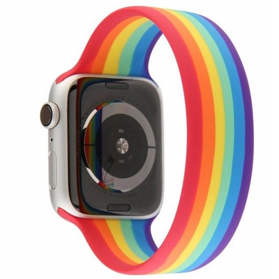 ����� ������� ����  Rainbow Solo Silicone Band ���� LaTera ����� ��� ����: Apple Watch 38mm/40mm/41mm (��� Rainbow)