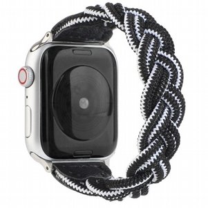 רצועת בד / ניילון מדגם Elastic Woven Nylon Band מבית LaTera לשעון חכם מדגם: Apple Watch 42mm/44mm/45mm (צבע Black/White) רצועת בד / ניילון מדגם Elastic Woven Nylon Band מבית LaTera לשעון חכם מדגם: Apple Watch 42mm/44mm/45mm (צבע Black/White)