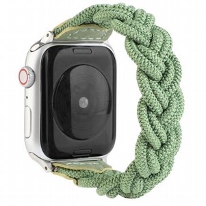 רצועת בד / ניילון מדגם Elastic Woven Nylon Band מבית LaTera לשעון חכם מדגם: Apple Watch 38mm/40mm/41mm (צבע Green) רצועת בד / ניילון מדגם Elastic Woven Nylon Band מבית LaTera לשעון חכם מדגם: Apple Watch 38mm/40mm/41mm (צבע Green)