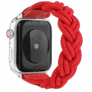 רצועת בד / ניילון מדגם Elastic Woven Nylon Band מבית LaTera לשעון חכם מדגם: Apple Watch 38mm/40mm/41mm (צבע Red) רצועת בד / ניילון מדגם Elastic Woven Nylon Band מבית LaTera לשעון חכם מדגם: Apple Watch 38mm/40mm/41mm (צבע Red)