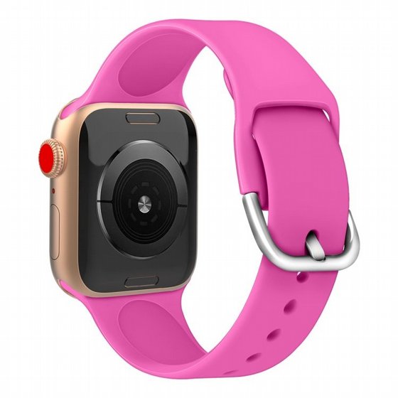 ����� ������� ����  Solid Color Silicone Band ���� LaTera ����� ��� ����: Apple Watch 42mm/44mm/45mm (��� Rose Red)