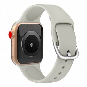 רצועת סיליקון מדגם Solid Color Silicone Band מבית LaTera לשעון חכם מדגם: Apple Watch 38mm/40mm/41mm (צבע Grey) רצועת סיליקון מדגם Solid Color Silicone Band מבית LaTera לשעון חכם מדגם: Apple Watch 38mm/40mm/41mm (צבע Grey)