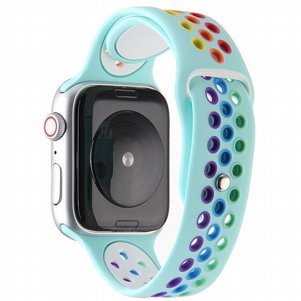 רצועת סיליקון מדגם Rainbow Sport Silicone Band מבית LaTera לשעון חכם מדגם: Apple Watch 42mm/44mm/45mm (צבע Turquoise) רצועת סיליקון מדגם Rainbow Sport Silicone Band מבית LaTera לשעון חכם מדגם: Apple Watch 42mm/44mm/45mm (צבע Turquoise)