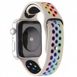 רצועת סיליקון מדגם Rainbow Sport Silicone Band מבית LaTera לשעון חכם מדגם: Apple Watch 42mm/44mm/45mm (צבע Beige) רצועת סיליקון מדגם Rainbow Sport Silicone Band מבית LaTera לשעון חכם מדגם: Apple Watch 42mm/44mm/45mm (צבע Beige)