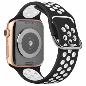 רצועת סיליקון מדגם Two Tone Sport Silicone Band מבית LaTera לשעון חכם מדגם: Apple Watch 42mm/44mm/45mm (צבע Black/White) רצועת סיליקון מדגם Two Tone Sport Silicone Band מבית LaTera לשעון חכם מדגם: Apple Watch 42mm/44mm/45mm (צבע Black/White)