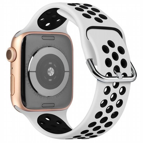 ����� ������� ���� Two Tone Sport Silicone Band ���� LaTera ����� ��� ����: Apple Watch 38mm/40mm/41mm (��� White/Black)