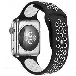 ����� ������� ���� Sport Silicone Band ���� LaTera ����� ��� ����: Apple Watch 42mm/44mm/45mm (��� Black/White)