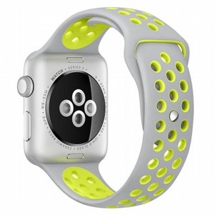 רצועת סיליקון מדגם Sport Silicone Band מבית LaTera לשעון חכם מדגם: Apple Watch 42mm/44mm/45mm (צבע Grey/Yellow) רצועת סיליקון מדגם Sport Silicone Band מבית LaTera לשעון חכם מדגם: Apple Watch 42mm/44mm/45mm (צבע Grey/Yellow)