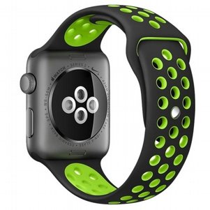 רצועת סיליקון מדגם Sport Silicone Band מבית LaTera לשעון חכם מדגם: Apple Watch 42mm/44mm/45mm (צבע Black/Green) רצועת סיליקון מדגם Sport Silicone Band מבית LaTera לשעון חכם מדגם: Apple Watch 42mm/44mm/45mm (צבע Black/Green)