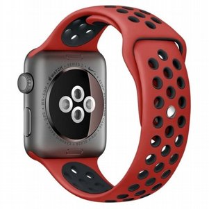 רצועת סיליקון מדגם Sport Silicone Band מבית LaTera לשעון חכם מדגם: Apple Watch 38mm/40mm/41mm (צבע Red/Black) רצועת סיליקון מדגם Sport Silicone Band מבית LaTera לשעון חכם מדגם: Apple Watch 38mm/40mm/41mm (צבע Red/Black)