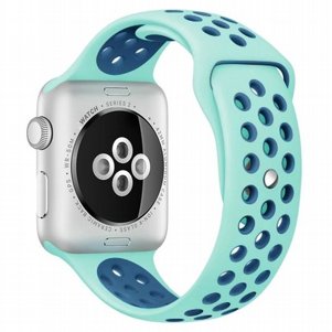 רצועת סיליקון מדגם Sport Silicone Band מבית LaTera לשעון חכם מדגם: Apple Watch 38mm/40mm/41mm (צבע Green/Blue) רצועת סיליקון מדגם Sport Silicone Band מבית LaTera לשעון חכם מדגם: Apple Watch 38mm/40mm/41mm (צבע Green/Blue)
