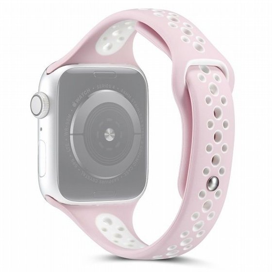 ����� ������� ����  Little Waist Sport Silicone Band ���� LaTera ����� ��� ����: Apple Watch 42mm/44mm/45mm (��� Pink/White)