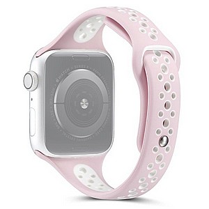 ����� ������� ����  Little Waist Sport Silicone Band ���� LaTera ����� ��� ����: Apple Watch 38mm/40mm/41mm (��� Pink/White)