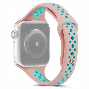 רצועת סיליקון מדגם Little Waist Sport Silicone Band מבית LaTera לשעון חכם מדגם: Apple Watch 38mm/40mm/41mm (צבע Pink/Green) רצועת סיליקון מדגם Little Waist Sport Silicone Band מבית LaTera לשעון חכם מדגם: Apple Watch 38mm/40mm/41mm (צבע Pink/Green)