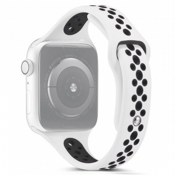 ����� ������� ����  Little Waist Sport Silicone Band ���� LaTera ����� ��� ����: Apple Watch 38mm/40mm/41mm (��� White/Black)