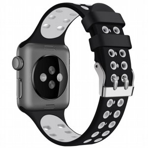 רצועת סיליקון מדגם Two Color Double Silicone Band מבית LaTera לשעון חכם מדגם: Apple Watch 38mm/40mm/41mm (צבע Black/White) רצועת סיליקון מדגם Two Color Double Silicone Band מבית LaTera לשעון חכם מדגם: Apple Watch 38mm/40mm/41mm (צבע Black/White)