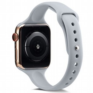 רצועת סיליקון מדגם Thin Silicone Band מבית LaTera לשעון חכם מדגם: Apple Watch 42mm/44mm/45mm (צבע Light Grey) רצועת סיליקון מדגם Thin Silicone Band מבית LaTera לשעון חכם מדגם: Apple Watch 42mm/44mm/45mm (צבע Light Grey)