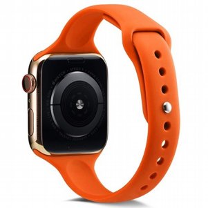 ����� ������� ����  Thin Silicone Band ���� LaTera ����� ��� ����: Apple Watch 42mm/44mm/45mm (��� Orange)