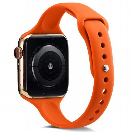 ����� ������� ����  Thin Silicone Band ���� LaTera ����� ��� ����: Apple Watch 38mm/40mm/41mm (��� Orange)
