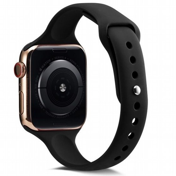 ����� ������� ����  Thin Silicone Band ���� LaTera ����� ��� ����: Apple Watch 38mm/40mm/41mm (��� Black)