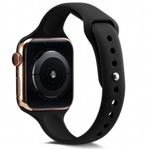 רצועת סיליקון מדגם Thin Silicone Band מבית LaTera לשעון חכם מדגם: Apple Watch 38mm/40mm/41mm (צבע Black) רצועת סיליקון מדגם Thin Silicone Band מבית LaTera לשעון חכם מדגם: Apple Watch 38mm/40mm/41mm (צבע Black)