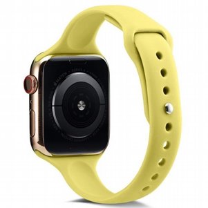 רצועת סיליקון מדגם Thin Silicone Band מבית LaTera לשעון חכם מדגם: Apple Watch 38mm/40mm/41mm (צבע Yellow) רצועת סיליקון מדגם Thin Silicone Band מבית LaTera לשעון חכם מדגם: Apple Watch 38mm/40mm/41mm (צבע Yellow)