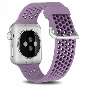 רצועת סיליקון מדגם Two Tone Honeycomb Silicone Band מבית LaTera לשעון חכם מדגם: Apple Watch 42mm/44mm/45mm (צבע Light Purple) רצועת סיליקון מדגם Two Tone Honeycomb Silicone Band מבית LaTera לשעון חכם מדגם: Apple Watch 42mm/44mm/45mm (צבע Light Purple)