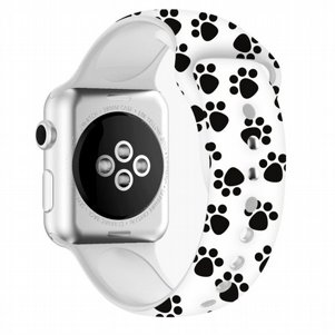 רצועת סיליקון מדגם Printing Double Nail Silicone Band מבית LaTera לשעון חכם מדגם: Apple Watch 38mm/40mm/41mm (צבע Dog Claw) רצועת סיליקון מדגם Printing Double Nail Silicone Band מבית LaTera לשעון חכם מדגם: Apple Watch 38mm/40mm/41mm (צבע Dog Claw)