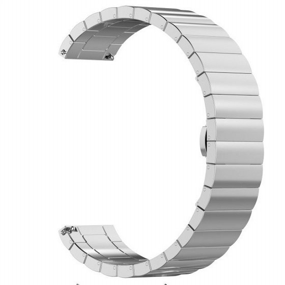 ����� ���� ����  Butterfly Buckle Steel Band ���� LaTera ����� ��� ����: Samsung Galaxy Watch  46mm (��� Silver)