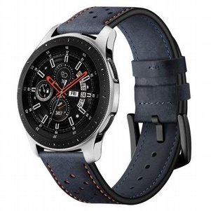 רצועת עור מדגם Eyelet Sport Leather Band מבית LaTera לשעון חכם מדגם: Samsung Galaxy Watch 46mm (צבע Dark Blue) רצועת עור מדגם Eyelet Sport Leather Band מבית LaTera לשעון חכם מדגם: Samsung Galaxy Watch 46mm (צבע Dark Blue)