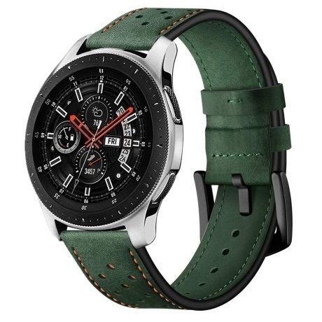 ����� ��� ����   Eyelet Sport Leather Band ���� LaTera ����� ��� ����: Samsung Galaxy Watch  46mm (��� Army Green)