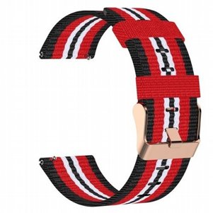 רצועת בד / ניילון מדגם Woven Textured Nylon Band מבית LaTera לשעון חכם מדגם: Samsung Galaxy Watch 46mm (צבע Black/Red) רצועת בד / ניילון מדגם Woven Textured Nylon Band מבית LaTera לשעון חכם מדגם: Samsung Galaxy Watch 46mm (צבע Black/Red)