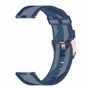 רצועת בד / ניילון מדגם Stripe Weave Nylon Band מבית LaTera לשעון חכם מדגם: Samsung Galaxy Watch 42mm (צבע Blue) רצועת בד / ניילון מדגם Stripe Weave Nylon Band מבית LaTera לשעון חכם מדגם: Samsung Galaxy Watch 42mm (צבע Blue)