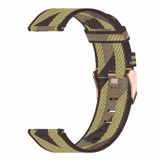 ����� �� / ������ ����  Stripe Weave Nylon Band ���� LaTera ����� ��� ����: Samsung Galaxy Watch  42mm (��� Yellow)