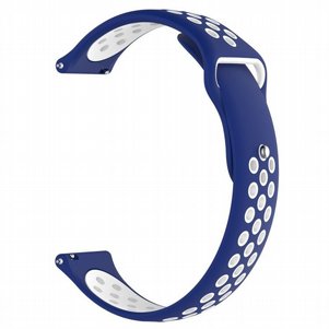רצועת סיליקון מדגם Double Color Wrist Silicone Band מבית LaTera לשעון חכם מדגם: Samsung Galaxy Watch 42mm (צבע White/Blue) רצועת סיליקון מדגם Double Color Wrist Silicone Band מבית LaTera לשעון חכם מדגם: Samsung Galaxy Watch 42mm (צבע White/Blue)
