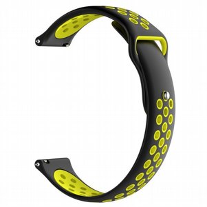 רצועת סיליקון מדגם Double Color Wrist Silicone Band מבית LaTera לשעון חכם מדגם: Samsung Galaxy Watch 42mm (צבע Black/Yellow) רצועת סיליקון מדגם Double Color Wrist Silicone Band מבית LaTera לשעון חכם מדגם: Samsung Galaxy Watch 42mm (צבע Black/Yellow)