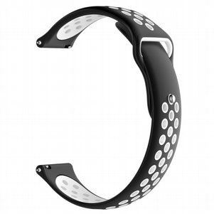 רצועת סיליקון מדגם Double Color Wrist Silicone Band מבית LaTera לשעון חכם מדגם: Samsung Galaxy Watch 42mm (צבע Black/White) רצועת סיליקון מדגם Double Color Wrist Silicone Band מבית LaTera לשעון חכם מדגם: Samsung Galaxy Watch 42mm (צבע Black/White)